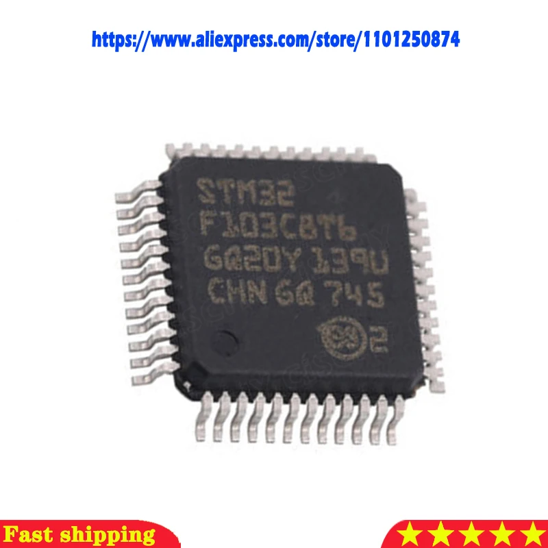 

5 шт. STM32F103VBT6 STM32F103VCT6 STM32F103VET6 STM32F103VGT6 STM32F103ZCT6 STM32F103ZET6 STM32F103CBT6 STM32F103C8T6 ARM MCU