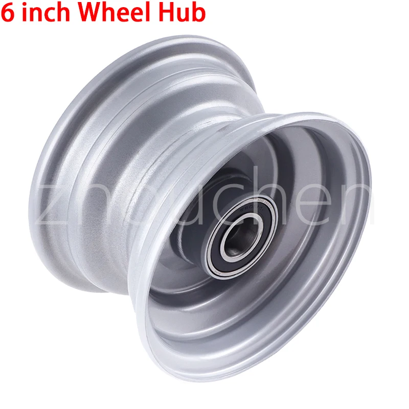 Alloy 6 inch wheel hub With 25mm Bearing rim For Trolley Go kart golf cart Lawn mower Elderly scooter 13x5.00-6 15x6.00-6