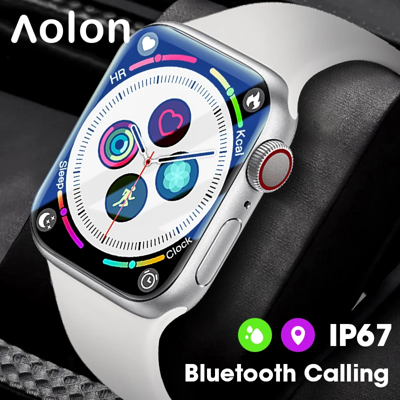 

Смарт-часы Aolon W17 для мужчин и женщин, сенсорный экран 1,8 дюйма, Bluetooth, пульсометр, артериальное давление