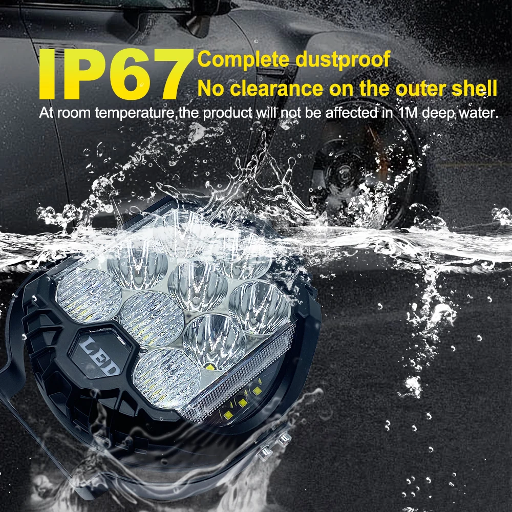 Фонарь для внедорожника задняя фара 7 дюймов 90 Вт 3000K 4300K