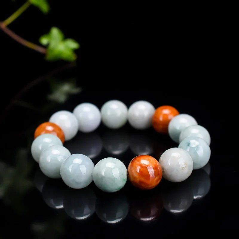 

Браслет из янтаря для мужчин и женщин, изящное ювелирное изделие из 100% натурального Мьянмы, 14 мм