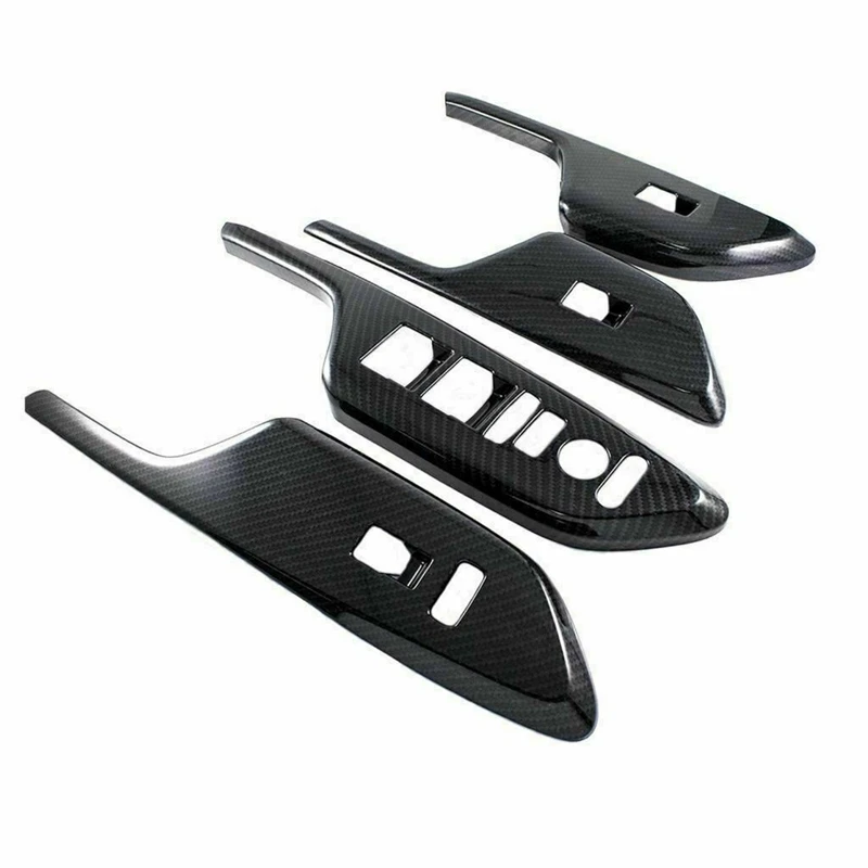 

Carbon Fiber Car Door Window Lift Switch Buttons Cover Trim for Honda Civic 2016 2017 2018 2019 2020 2021