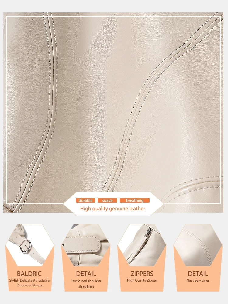 Женская сумка-хобо Zency из натуральной кожи Sacqoyage на плече через плечо большой