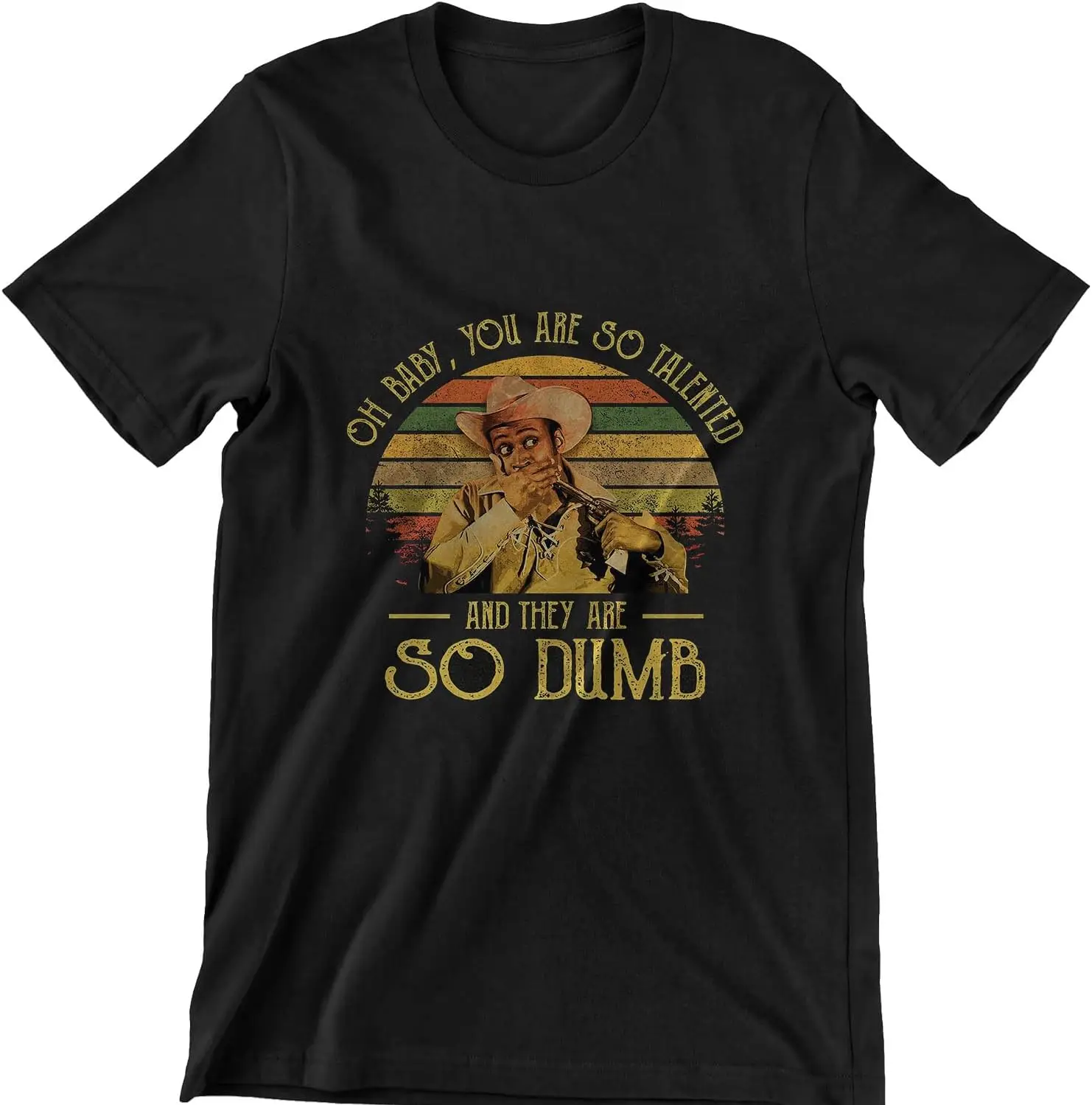 Винтажная футболка You Are So Talented and They Dumb унисекс с цитатой из телешоу 1980-х годов
