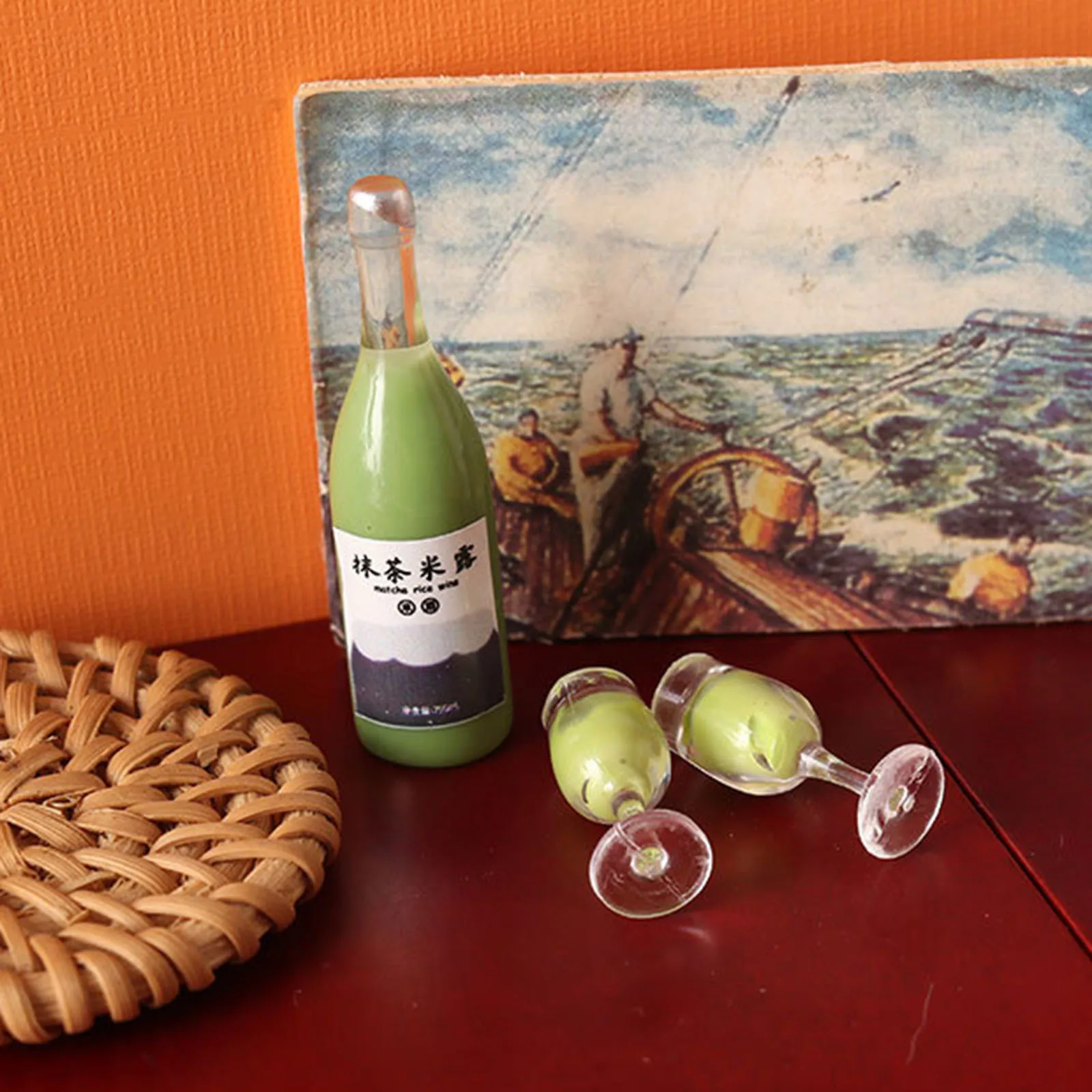 Champagne Drink Bottles 1/12 Scale Mini Bar Pub Life Scenes Accessory