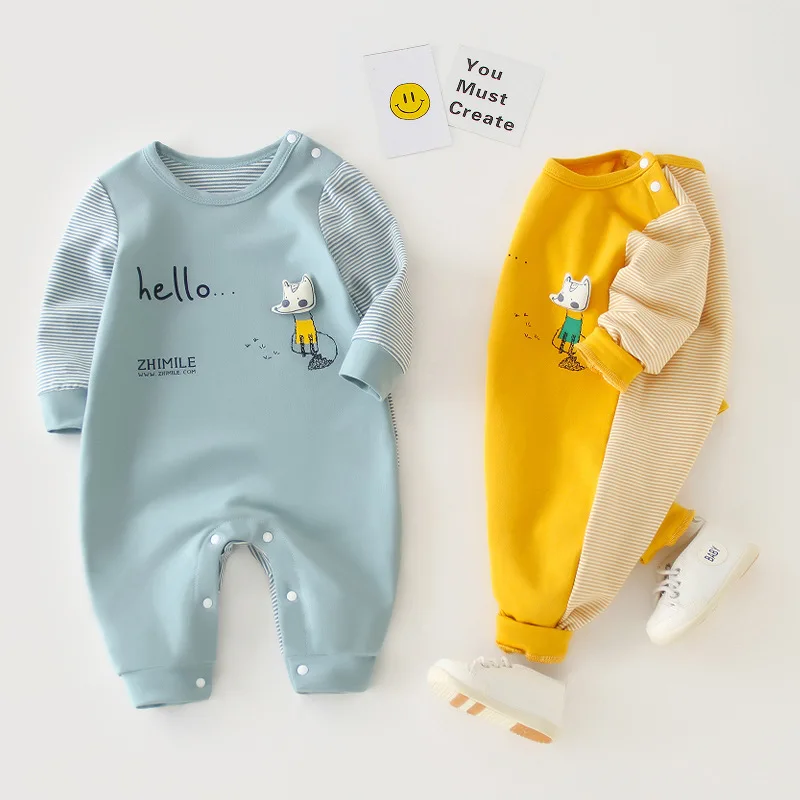 

Комбинезон детский с длинным рукавом, из хлопка, в стиле интернет-знаменитостей