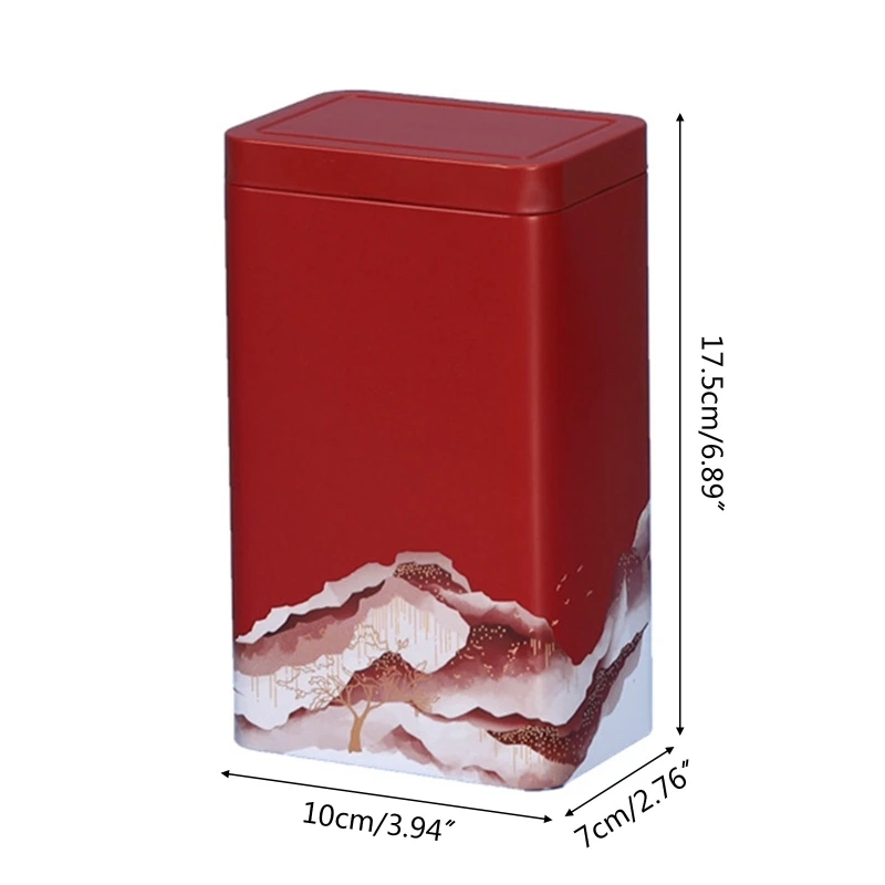 Металлическая жестяная коробка 41XB японский контейнер для чая банка зеленого