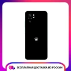 Чехол силиконовый для Xiaomi Redmi Note 10 Note 10S Белая корона на черном фоне, тонкий, мягкий чехол-накладка с рисунком