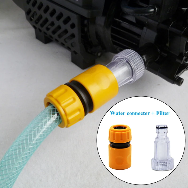 

Car Washer Adapter Pressure Washer Water Connector Filter Set Hose Pipe Fitting Watering & Irrigation Garden Power Equipment