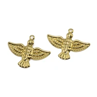 10pcs raw brass animal bird charms dove pendants for diy drop earrings bracelet necklace jewelry making