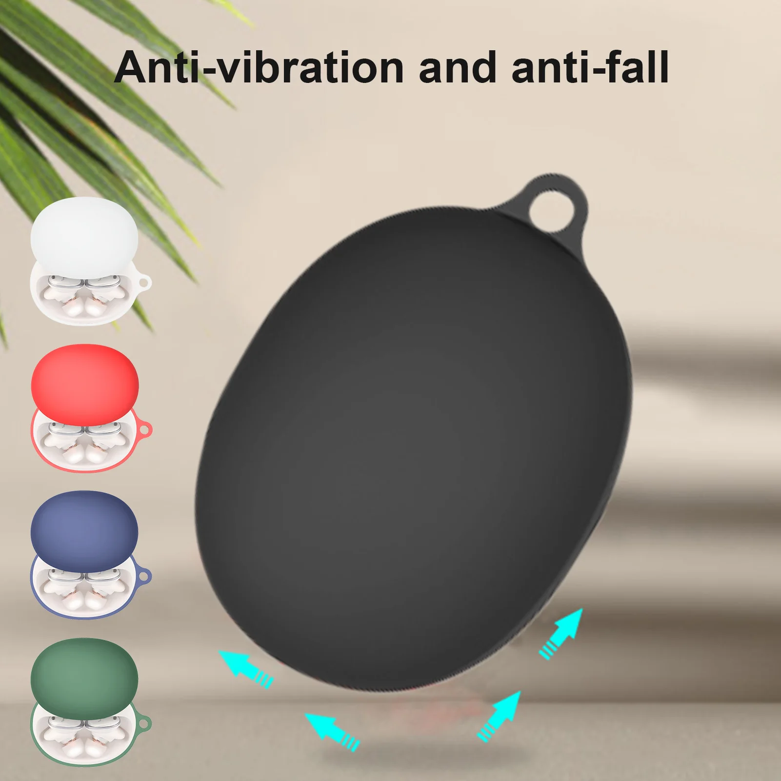 

Protective Cover With Carabiner Silicone Skin For Liberty 3 Pro Soft Silicone Case For Soundcore Liberty 3 Pro Earbuds