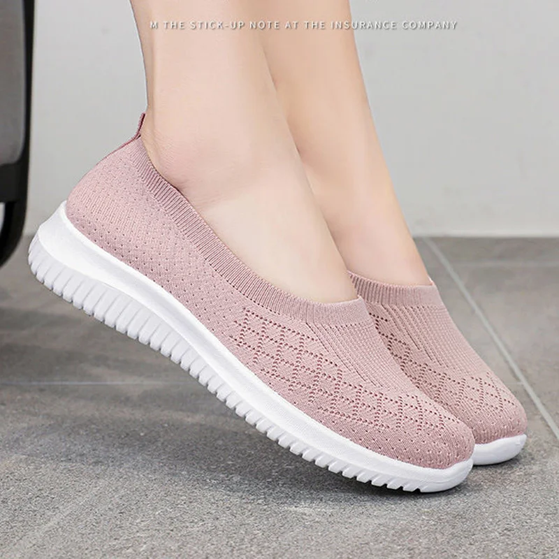 

Women Flats Lightweight Shoes Woman Sneakers Slip On Women's Shoes Moccasins Sneakers Nurse Shoes Tenis Zapatos Mujer Plus Size