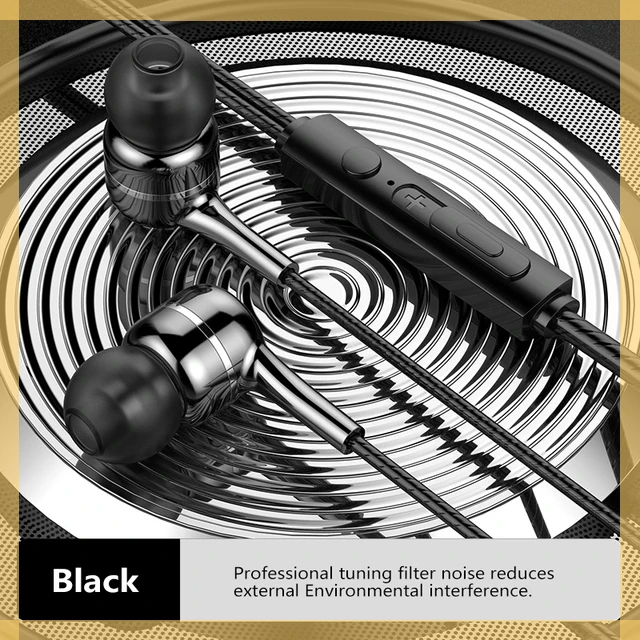 

NEW Wired Earphones In-Ear For Computer iPhone PC 3.5mm Earbuds Auriculares Stereo Headset Gamer Handfree With Mic