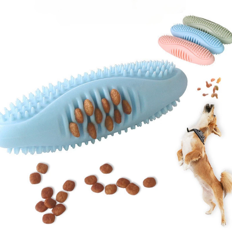 

Tooth Cleaning Dog Toy Pet Food Leakage Toys Non-toxic with Thorns Dogs Molar Stick Sea Cucumber Shape Interaction Pets Supplies