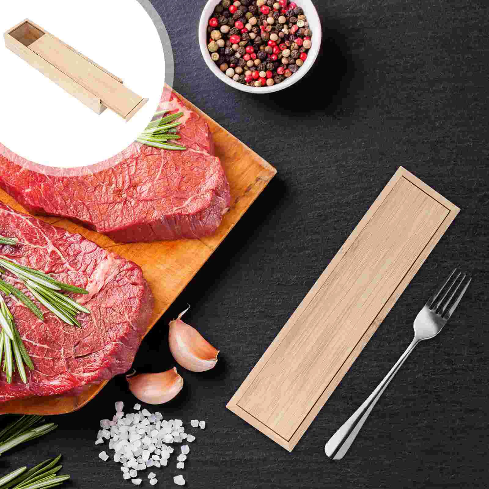 Чехол для хранения серебряного серебра бамбуковый прямоугольный кухонный