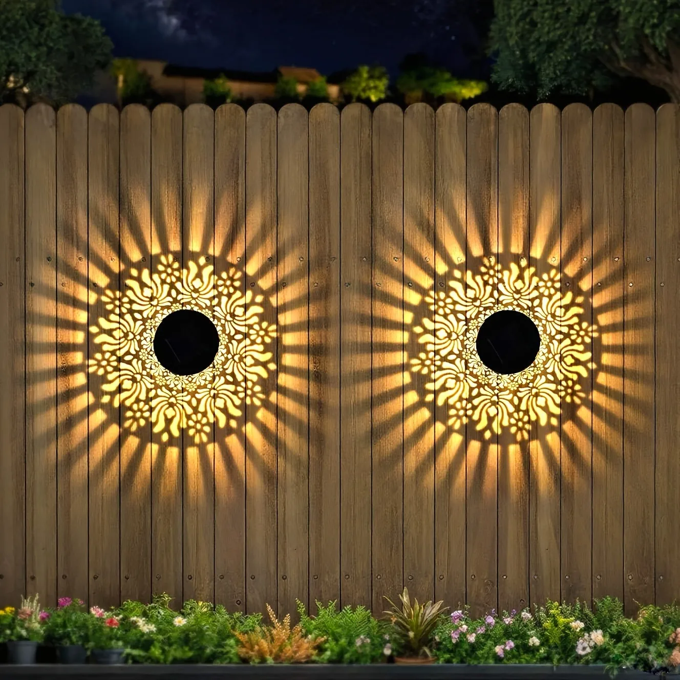 

Солнечные фонари подсолнух из железа