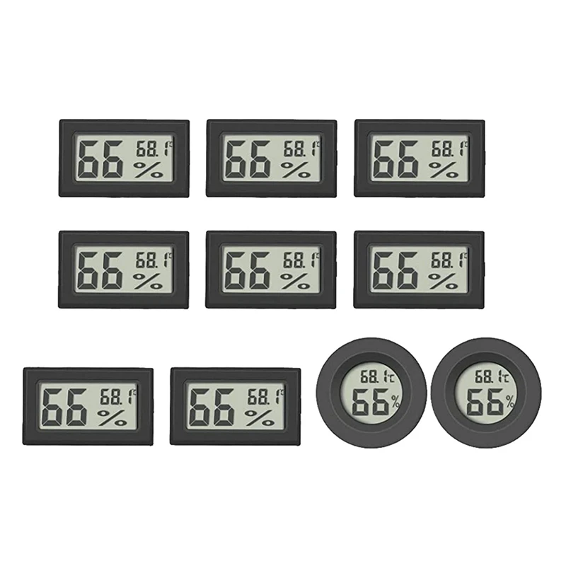 

Комнатный цифровой мини-термометр-гигрометр, набор из 10 комнатных термометров, комнатный Измеритель температуры и влажности