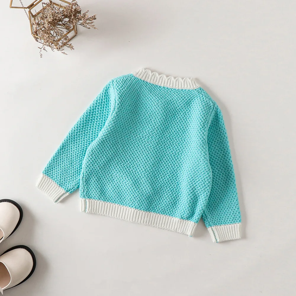 Freely Move New 2022 Autumn Children Baby Girl Long Sleeve Knit Cardigan Coat + Rompers Suit Infant Kids Baby Girl Clothes Suit