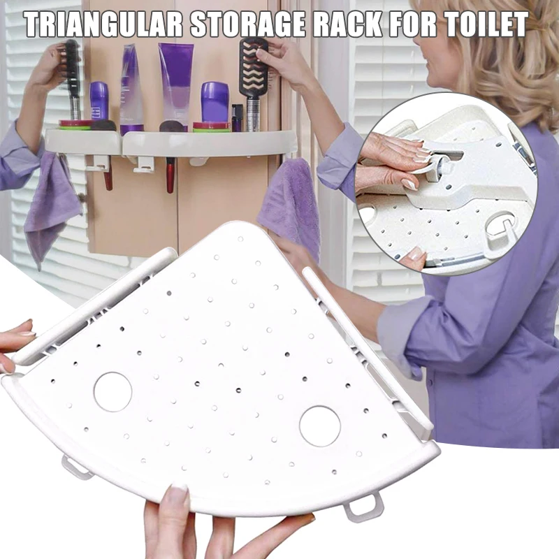 Треугольная полка для душа в ванную комнату угловой держатель хранения