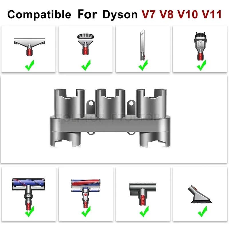 1/2 шт. для Dyson V7 V8 V10 V11 V12 V15 настенная полка хранения пылесоса вешалка щетка