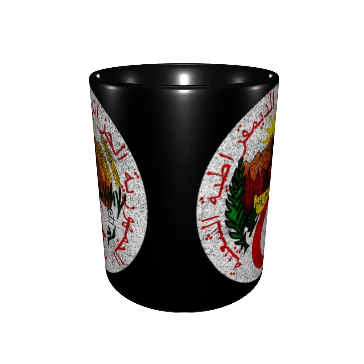 Промо-акция Национальная эмблема Алжира T-кружки графические чашки кружки с