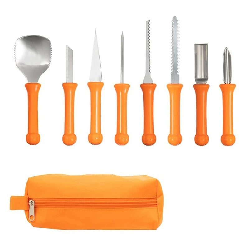 

Pumpkin Carving Tool, Halloween Pumpkin Carving Set, Stainless Steel Hollow Out Pumpkin Carving Tool 8 Pieces