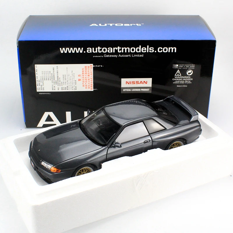 Модель автомобиля Autoart 1:18 Nissan Gtr R32 Skyline V-Spec II Коллекционная модель в оригинальной
