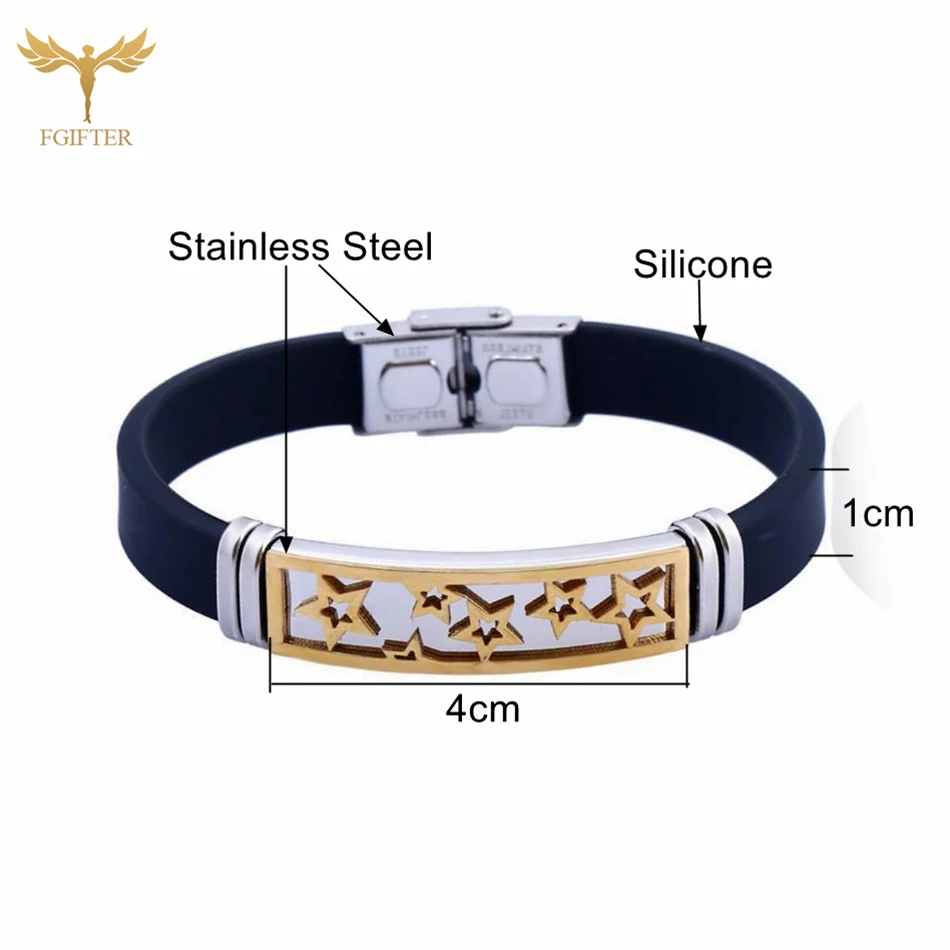 Браслет из нержавеющей стали с пряжкой