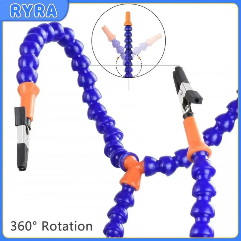 

Welding Desk Clip PCB Soldering Holder 3X Magnifier With LED Light Welding Helping Hand Flexible Arm Soldering Hand Tool Clamp