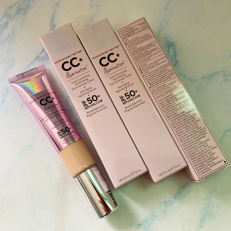 Улучшенное освещение кожи CC + корректирующая цвет освещающая фотолампа Spf 50 Uva/uvb 32