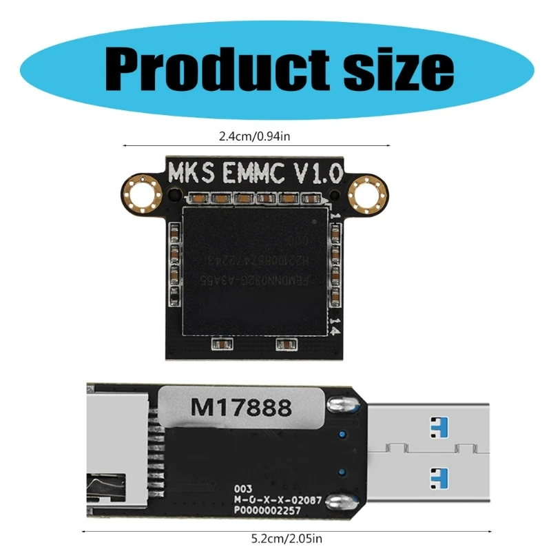 Простой в использовании адаптер EMMC со скоростным считывателем USB для быстрого