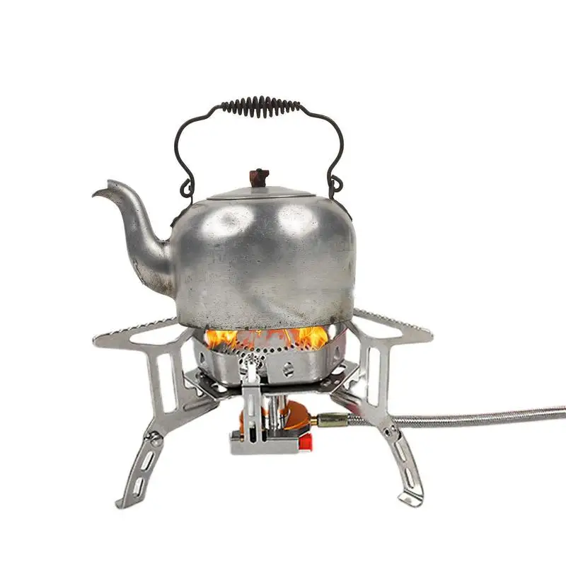 

Backpacking Stove Furnace With Fuels Canister Adapter Camp Stove For Outdoor Camping Hiking Cooking Barbecue Lawn Party