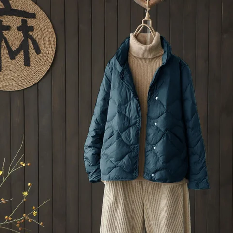 Женская куртка-парка с воротником-стойкой, на осень/зиму