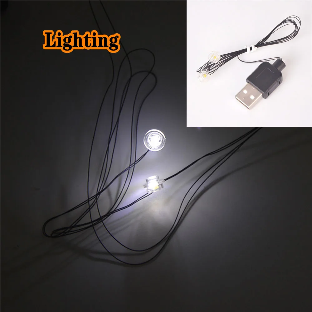 Led Light Set For Building Block City Street Single lamp battery box USB Compatible With LEGO House |