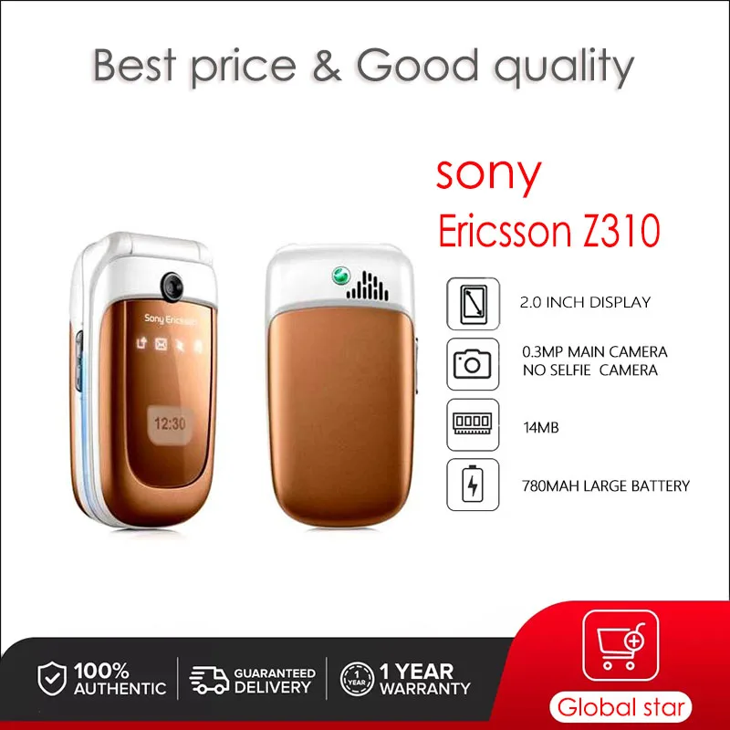 

Sony Ericsson Z310 Refurbished-Original Z310a Cellphone Free Shipping High Quality