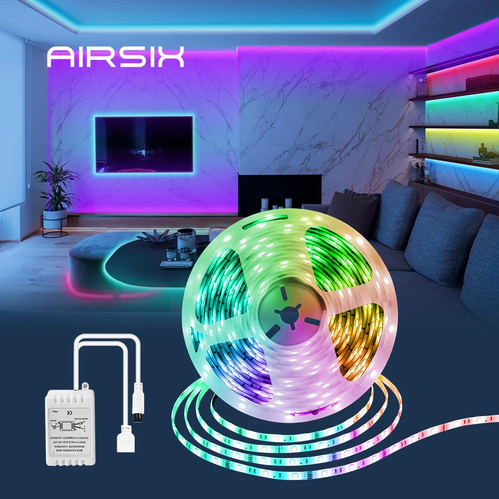 

RGB Smart Light Strip 5050 Motion Backlight TV Kitchen Bedroom Bluetooth ON OFF Sensor Diode Tape Lights Waterproof LED Strip