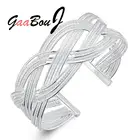 Женский браслет из серебра 925 пробы, с плетением