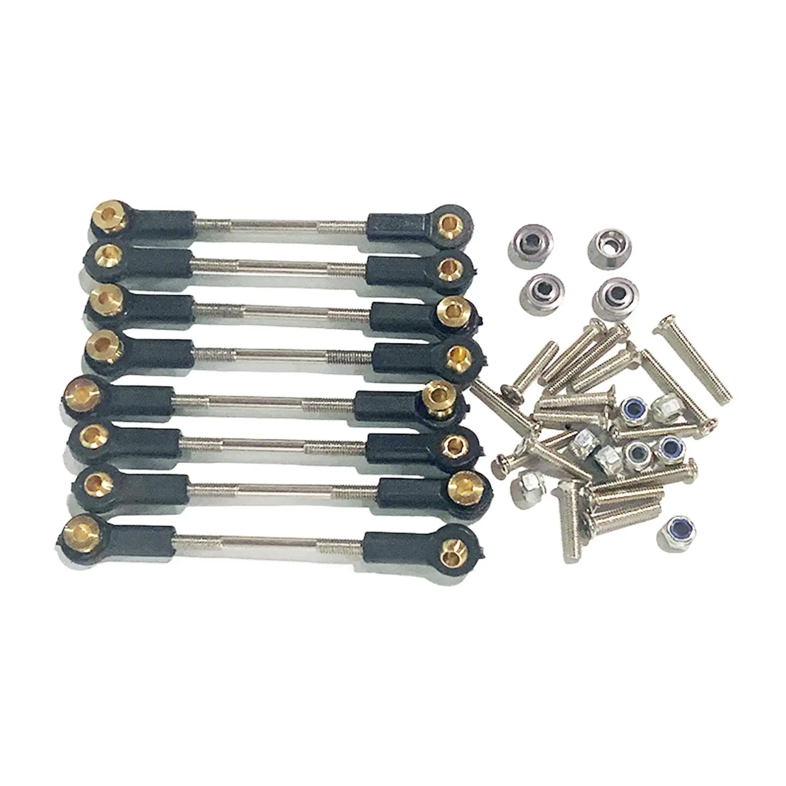 

8Pcs Aluminum Alloy Turnbuckle Rod Linkage Upgrade Parts RC Car Push Rod 1/12 Scale for M78 Model RC Car Crawler DIY