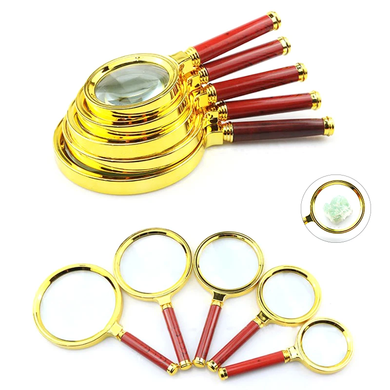 

Portable Magnifying Glass 10X Handheld 60/70/80/90/100mm Portable Magnifier