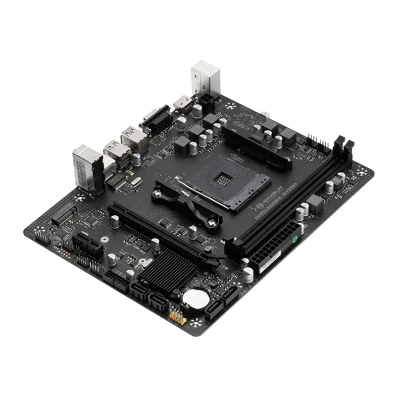 Комплект игровой материнской платы MAXSUN AMD B450M с процессором R5 5500 AM4 материнская