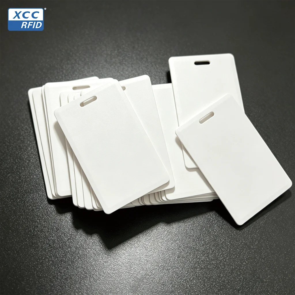 Фото Карта RFID ISSI 4439, 13,56 МГц, толщина 1,8 мм, ISO 14443A, белая, из ПВХ, пустая, для контроля доступа, для дверей, память 1K №1