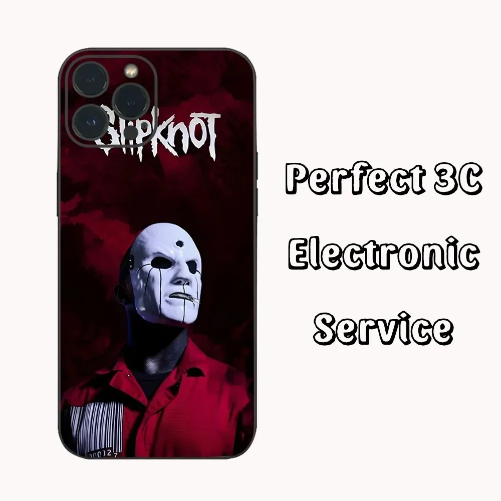S-Slipknot-T Popular Band Phone Case For IPhone16 15 14 13 12 Mini 11 Pro XS Max X XR SE5 6 7 8 Plus Soft Silicone Cover