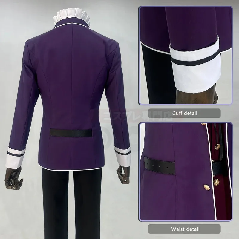 Фото Diabolik Lovers Аниме Sakamaki Kanato Косплей Костюм Школьная форма Костюм с вышивкой Брюки Рубашка Жилет Хэллоуин Co4;v'5,f;6.j;8' №4