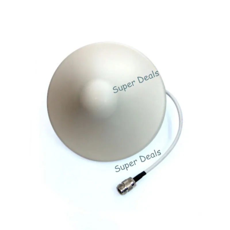 ZQTMAX Communication Indoor Ceiling Antenna 698-2700Mhz 5dBi N Male for 2G 3G 4G Mobile Phone Signal Booster Repeater Amplifier