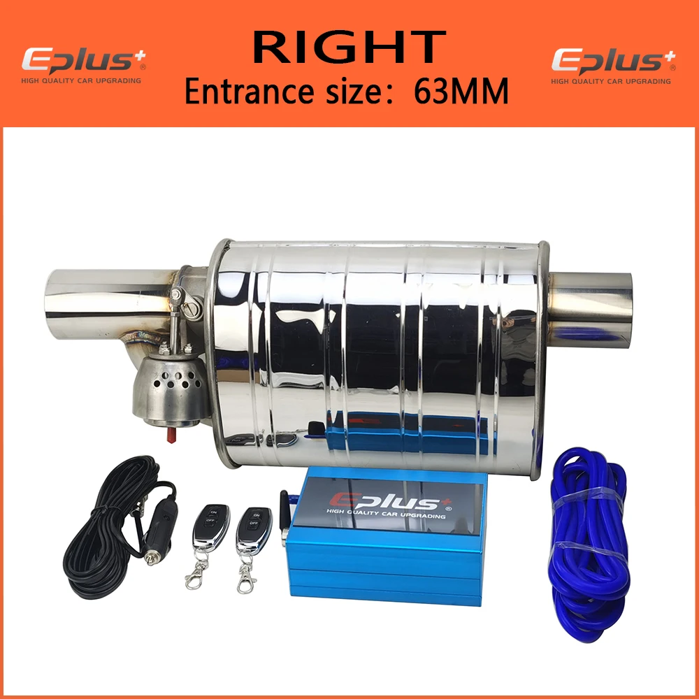 

EPLUS автомобильная выхлопная система вакуумный клапан управления комплект выхлопной трубы переменный выхлоп из нержавеющей стали универсальный 51 63, 76 мм пульт дистанционного управления