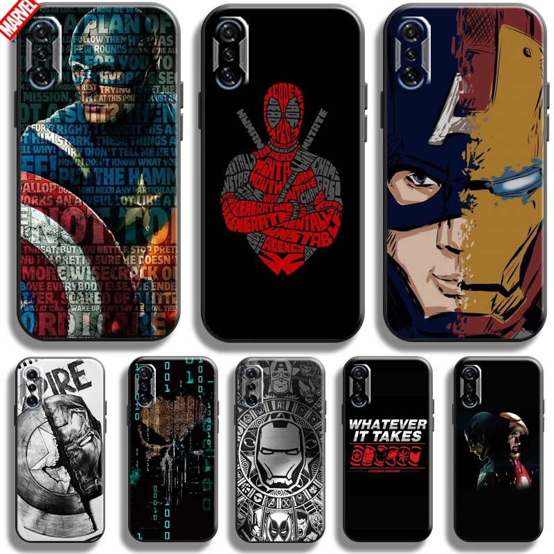

Marvel Avengers Phone Case For Xiaomi Poco F3 F3 GT Black Soft TPU Coque Bumper Back Silicone Cover Funda