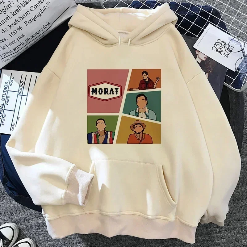 Unisex pullover Morat printed women's hoodie hip-hop sweater graphic comic retro autumn and winter casual clothing women