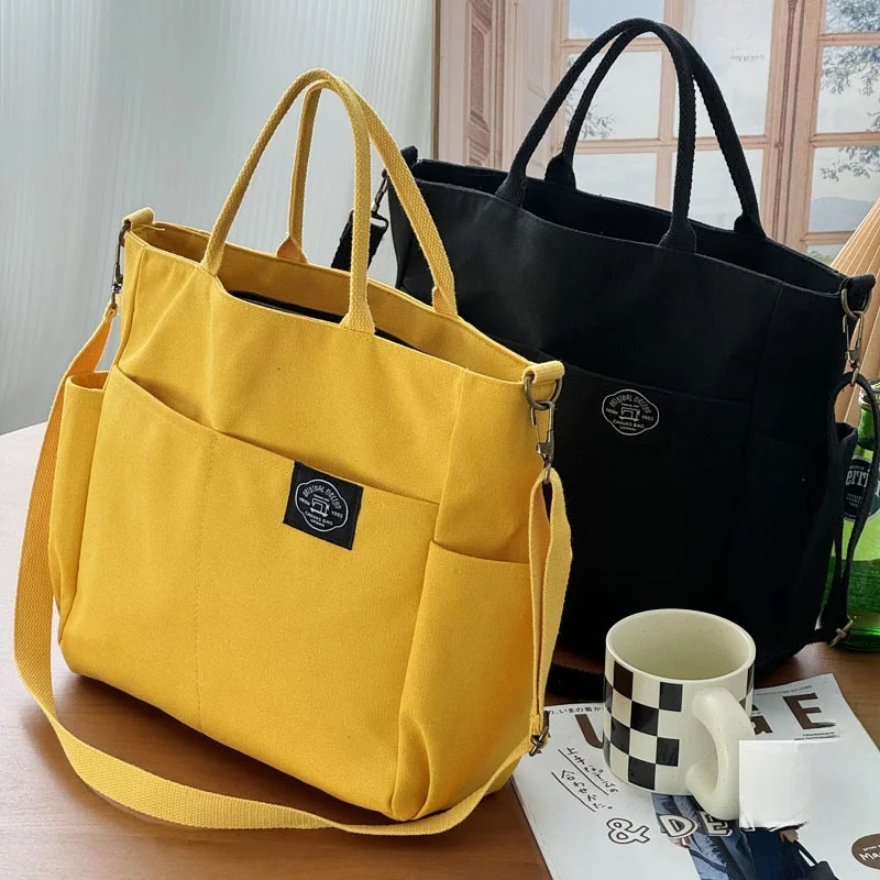 Большая холщовая пляжная сумка с логотипом под заказ: стильная модная дорожная и