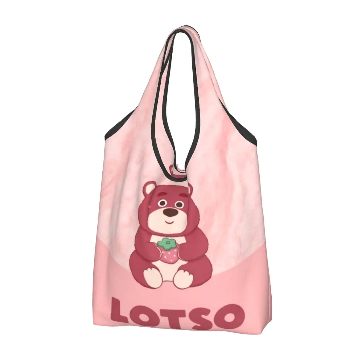 Персонализированная Сумка-тоут с милым рисунком Lotso Huggin Bear из аниме шоппинг