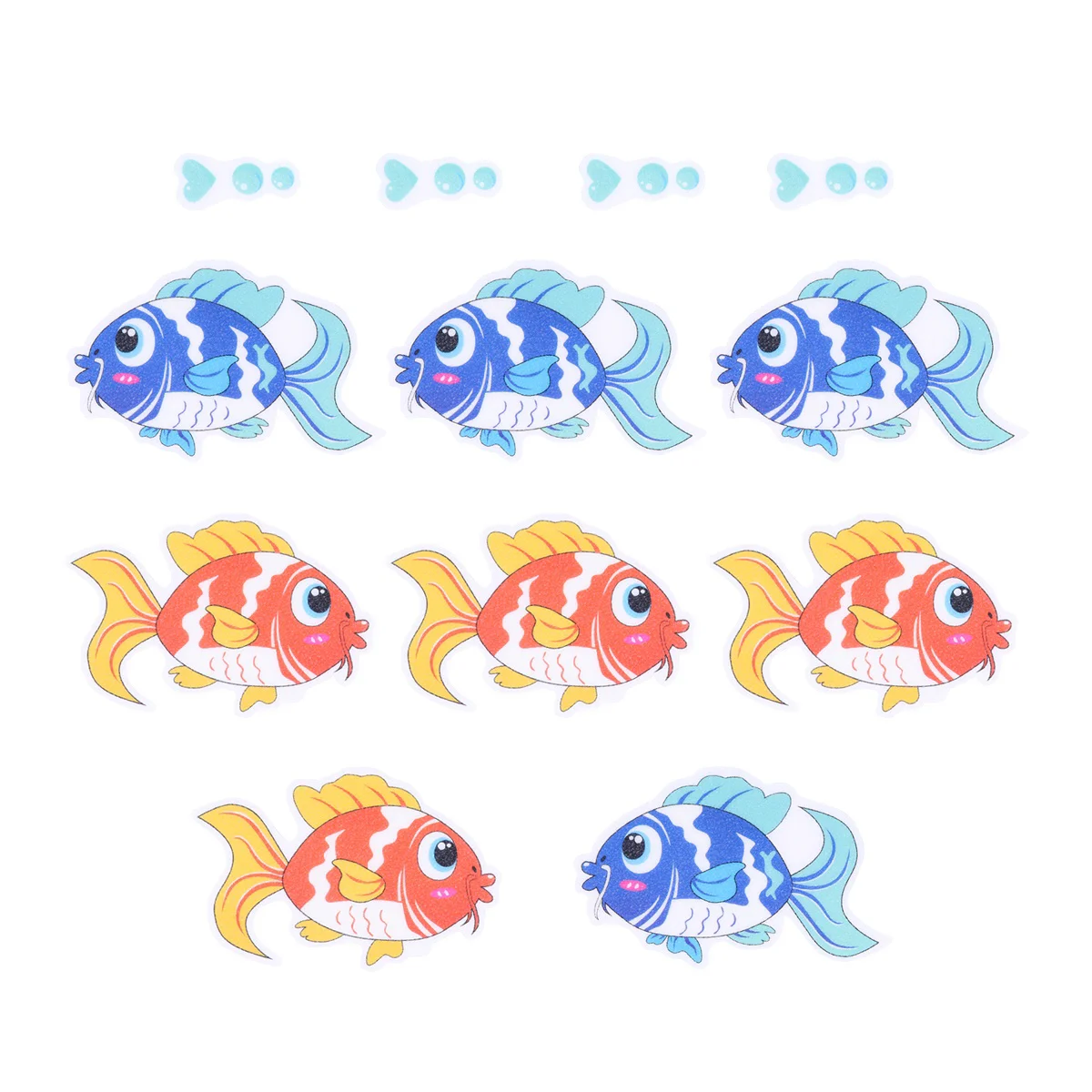 

8 Pcs Bathtub Fish Stickers Decal Stickers Bathtub Stickers Cartoon Stickers Pu Anti-slip Bath Decals